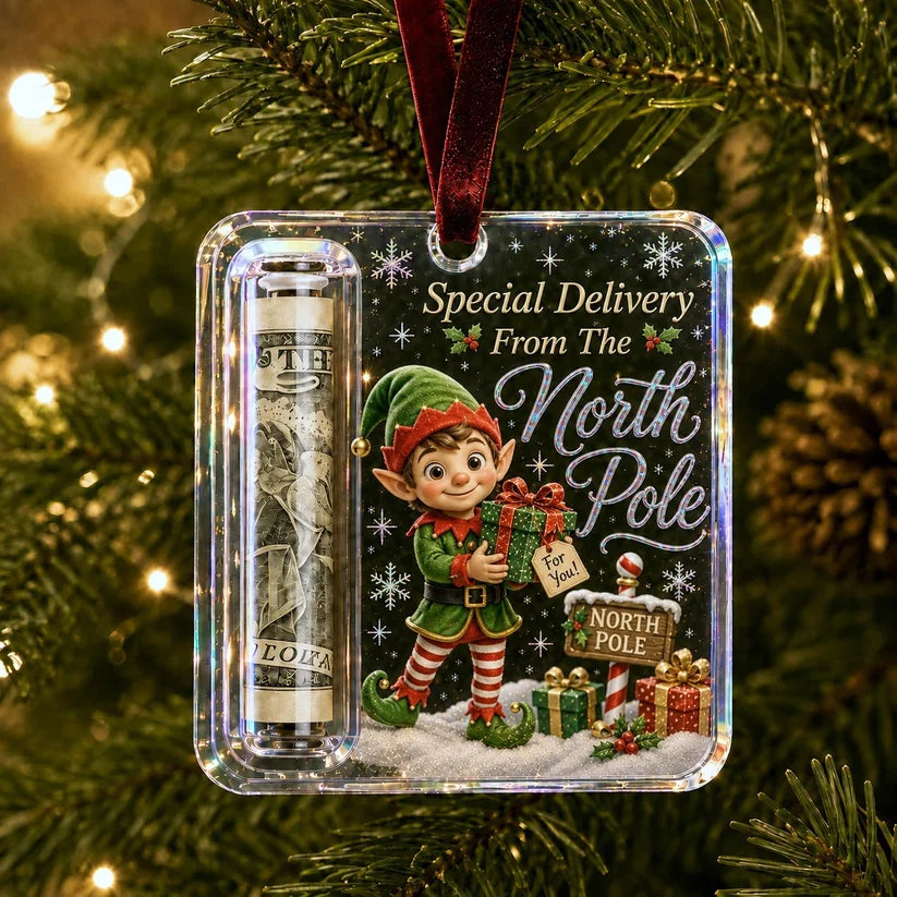 🔥LAST DAY 49% OFF 14 PCS- 🎄Christmas Cash Gift Ornament- Make Cash Feel Like A Real Christmas Gift💵