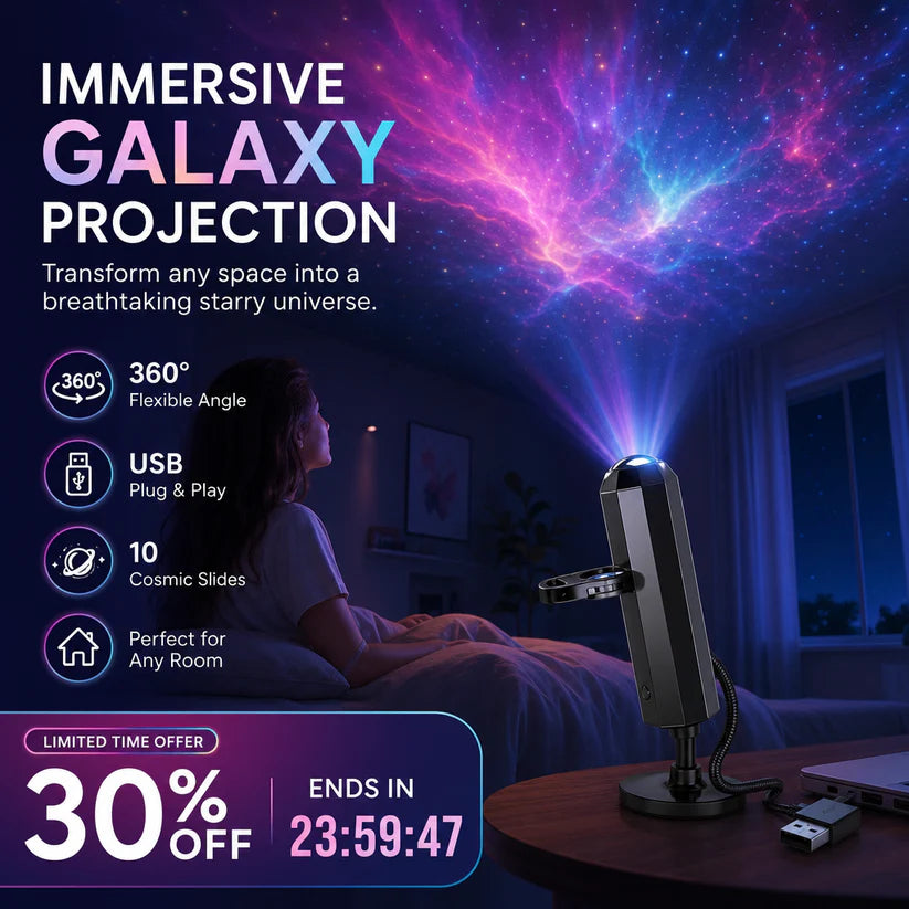 💡Belomontor® Plug-and-Play HD Galaxy & Ocean Projector Night Light🥳50,000+ Happy Users