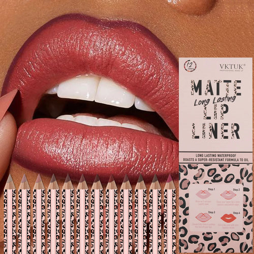 All-Day Matte Smudge-Proof Nude Lip Liner Set with True-Color Formula💄(🔥 Last Day Buy 1 Get 1 FREE)