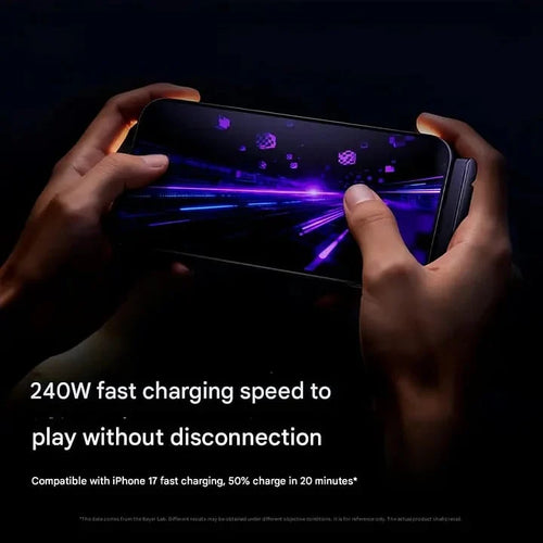 ⚡Official Authorized | 2-in-1 Invisible Holder Charger Cable - 240W Fast Charging Cord with Built-In Phone Stand