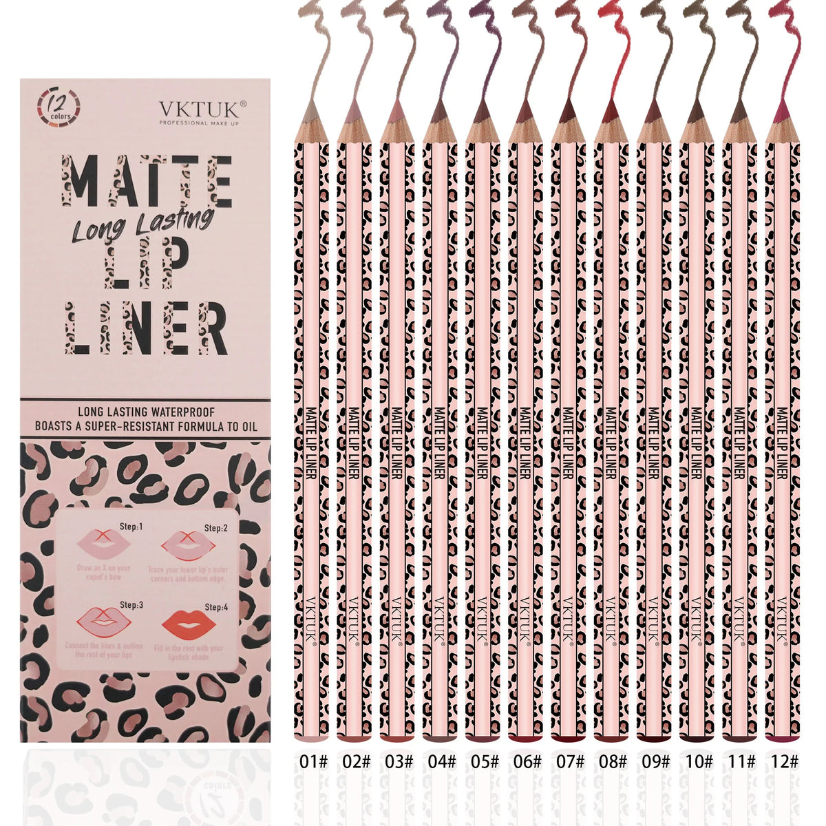 All-Day Matte Smudge-Proof Nude Lip Liner Set with True-Color Formula💄(🔥 Last Day Buy 1 Get 1 FREE)