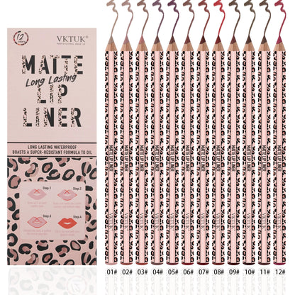 All-Day Matte Smudge-Proof Nude Lip Liner Set with True-Color Formula💄(🔥 Last Day Buy 1 Get 1 FREE)