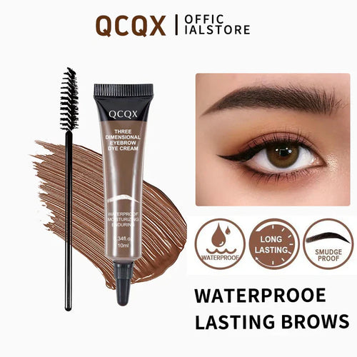 Last Day Buy 1 Get 1 FREE | Waterproof 3D Eyebrow Dye Cream for Fuller-Looking Brows in Minutes