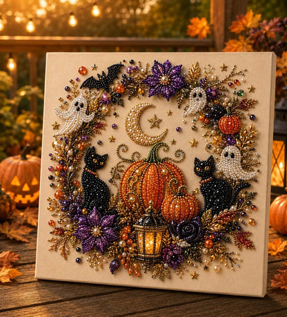 🔥 Last Day 49% OFF – 👻✨ Halloween Pearl Art DIY Kit – Turn Tiny Pearls into Spooky-Cute Magic (📦Buy 2 Free Shipping)