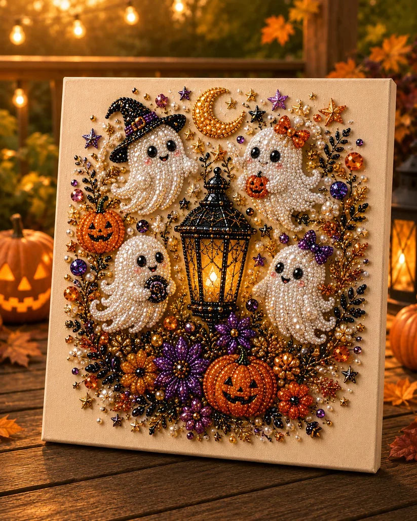 🔥 Last Day 49% OFF – 👻✨ Halloween Pearl Art DIY Kit – Turn Tiny Pearls into Spooky-Cute Magic (📦Buy 2 Free Shipping)