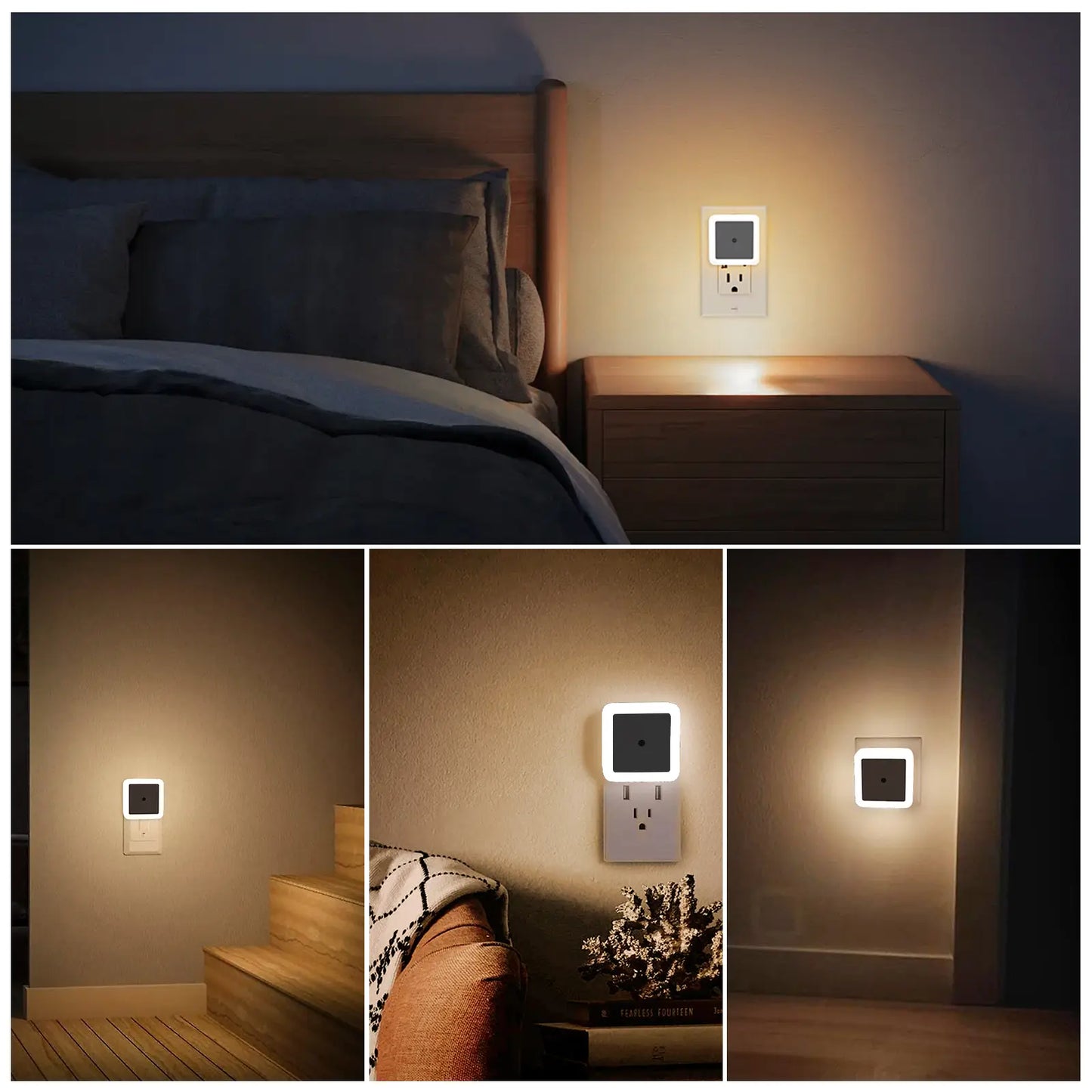 Plug-In LED Night Lights with Dusk-to-Dawn Sensor | Belomontor