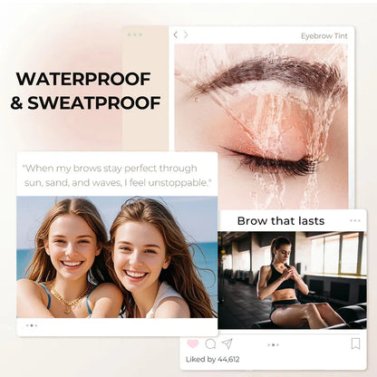Last Day Buy 1 Get 1 FREE | Waterproof 3D Eyebrow Dye Cream for Fuller-Looking Brows in Minutes