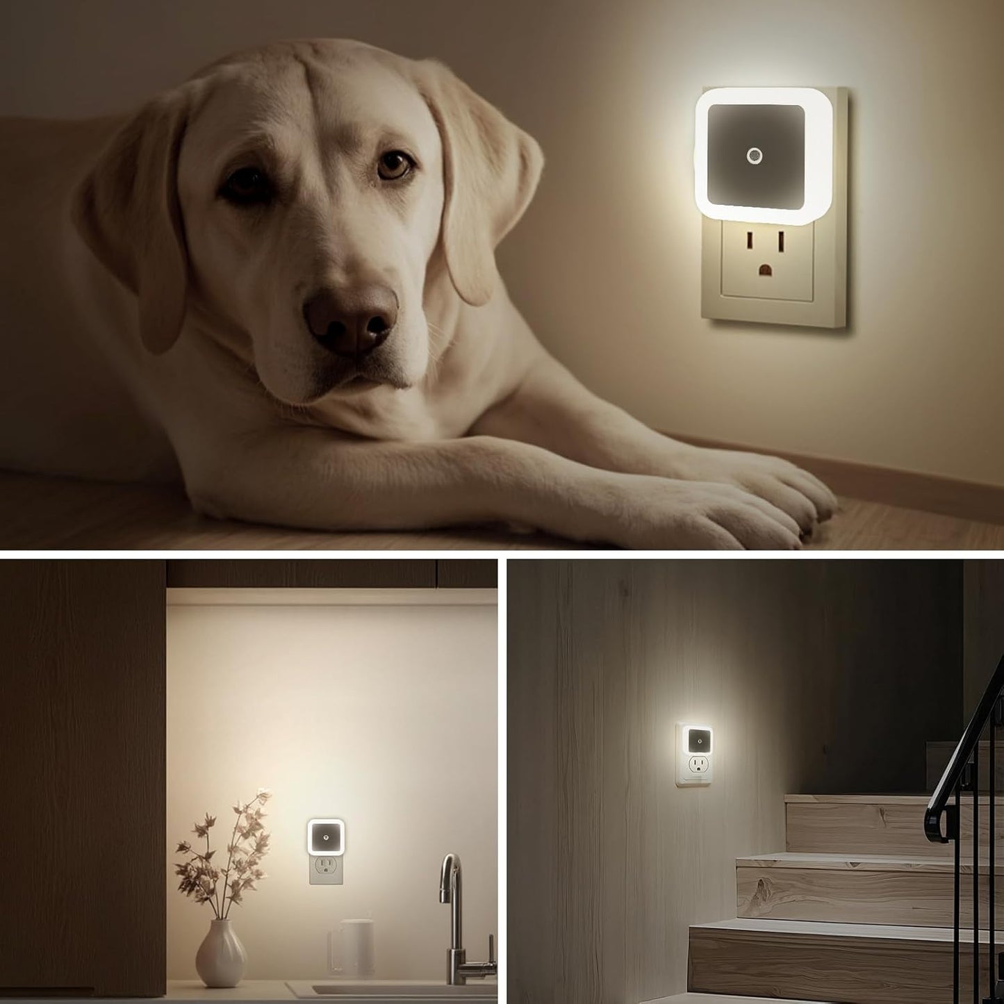 Plug-In LED Night Lights with Dusk-to-Dawn Sensor | Belomontor
