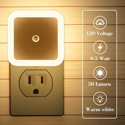 Plug-In LED Night Lights with Dusk-to-Dawn Sensor | Belomontor