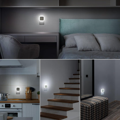 Plug-In LED Night Lights with Dusk-to-Dawn Sensor | Belomontor