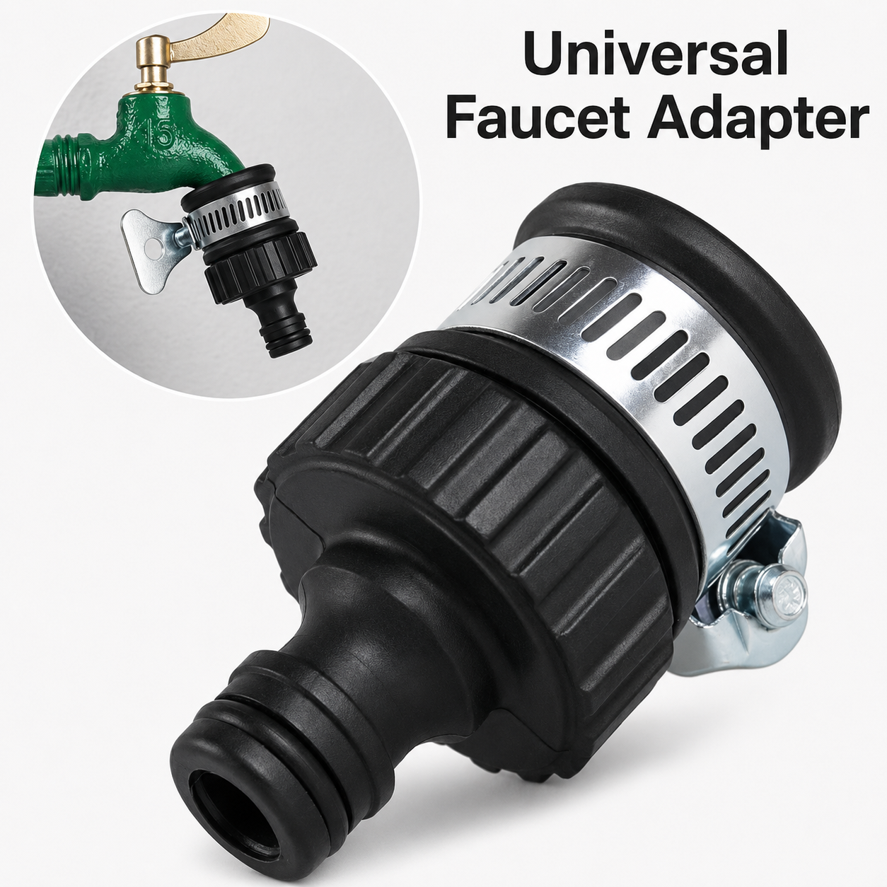 Universal Clamp-On Faucet Adapter