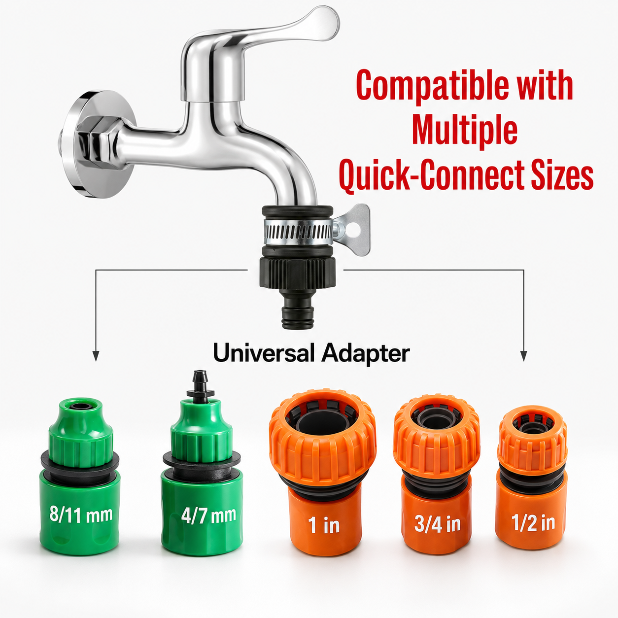 Universal Clamp-On Faucet Adapter