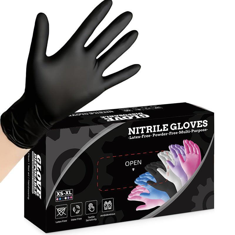 Thin Gloves Rip Fast. These Heavy-Duty Black Nitrile Gloves Hold Up.