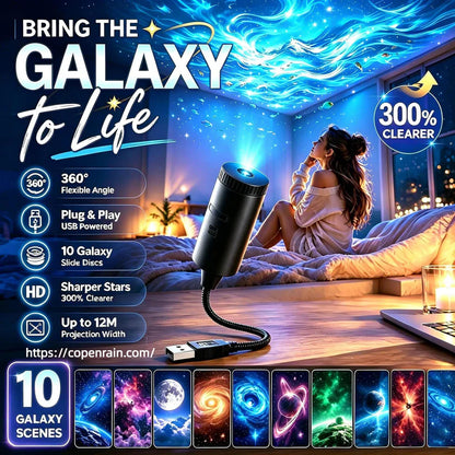 💡Belomontor® Plug-and-Play HD Galaxy & Ocean Projector Night Light🥳50,000+ Happy Users