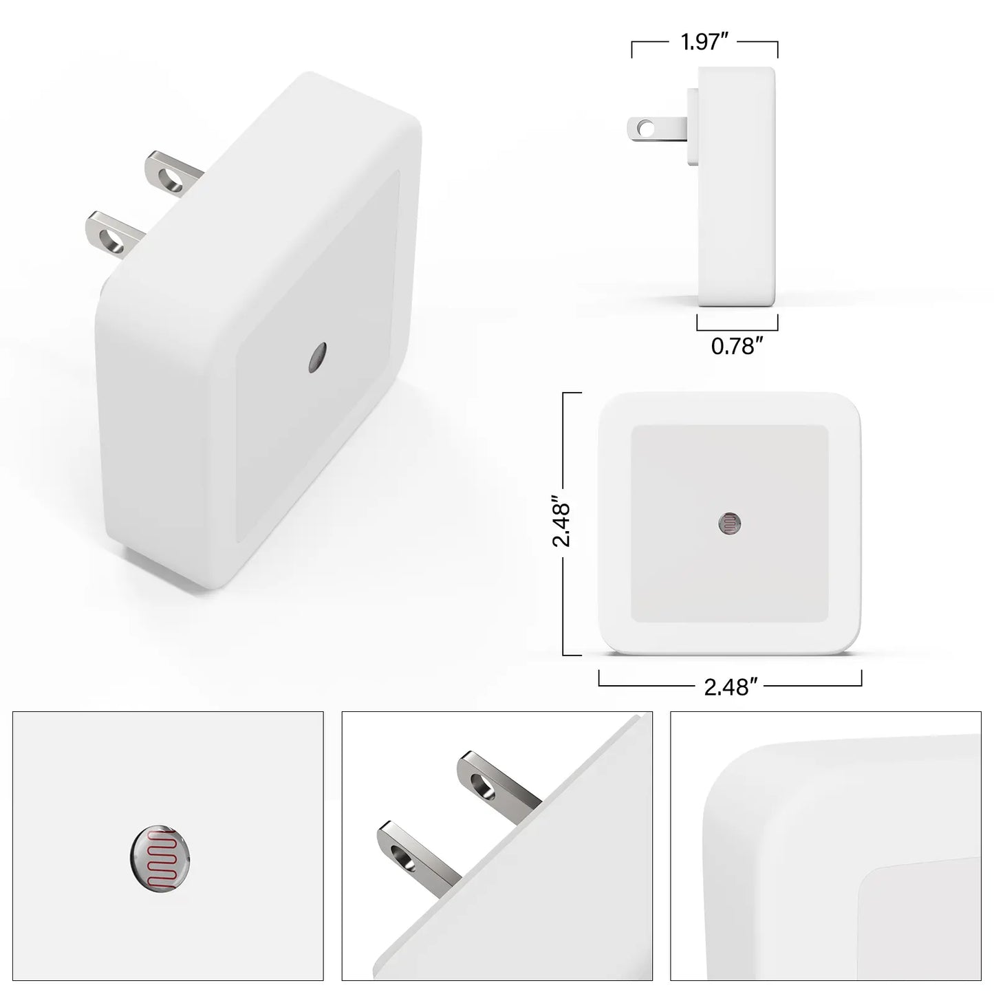 Plug-In LED Night Lights with Dusk-to-Dawn Sensor | Belomontor