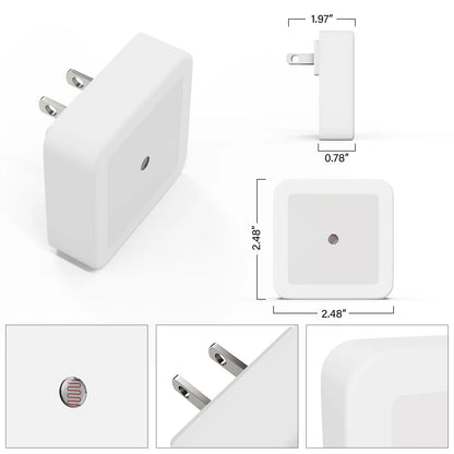 Plug-In LED Night Lights with Dusk-to-Dawn Sensor | Belomontor