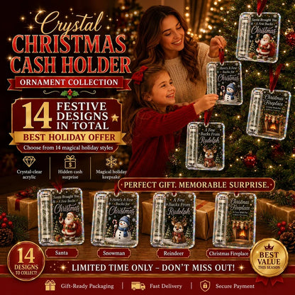 🔥LAST DAY 49% OFF 14 PCS- 🎄Christmas Cash Gift Ornament- Make Cash Feel Like A Real Christmas Gift💵
