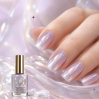 🔥Last Day Buy 1 Get 1 Free $ 9.99 Each🔥✨Lilac Glossy Mirror Nail Strengthener