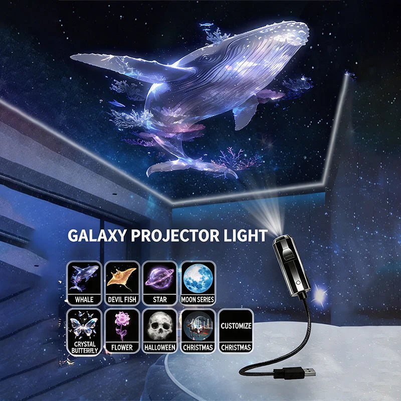 💡Belomontor® Plug-and-Play HD Galaxy & Ocean Projector Night Light🥳50,000+ Happy Users