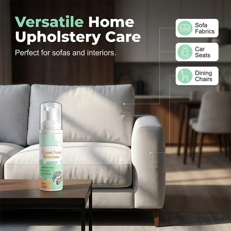 🔥Limited Time Promotion 50% OFF🔥Waterless Carpet Foam Stain Remover with Towel