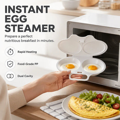🔥Last Day Buy 1 Get 1 FREE🔥Microwave Egg Poacher with Lid & Handle
