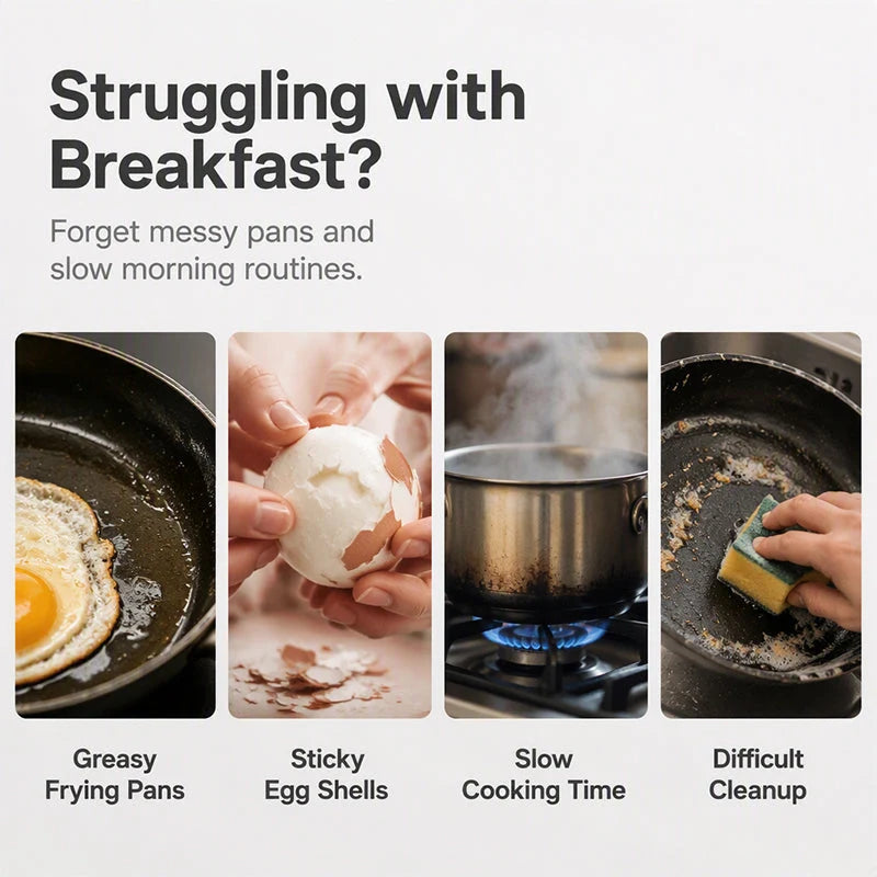 🔥Last Day Buy 1 Get 1 FREE🔥Microwave Egg Poacher with Lid & Handle
