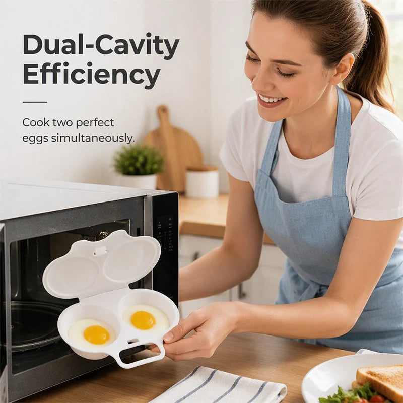 🔥Last Day Buy 1 Get 1 FREE🔥Microwave Egg Poacher with Lid & Handle