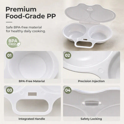 🔥Last Day Buy 1 Get 1 FREE🔥Microwave Egg Poacher with Lid & Handle