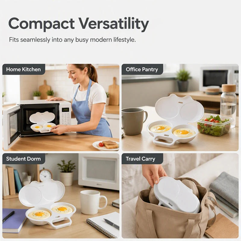 🔥Last Day Buy 1 Get 1 FREE🔥Microwave Egg Poacher with Lid & Handle